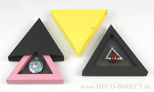 Dreiecksschiebeverpackungen für Schmuck