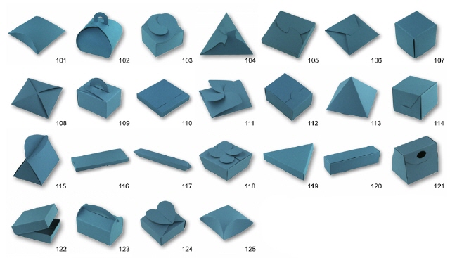 Falt-Geschenkverpackungen Modell 101-125