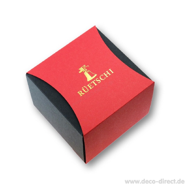Goldprägung auf Glockenverpackung