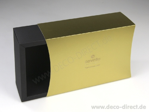 Schiebe-Geschenkverpackung schwarz-gold